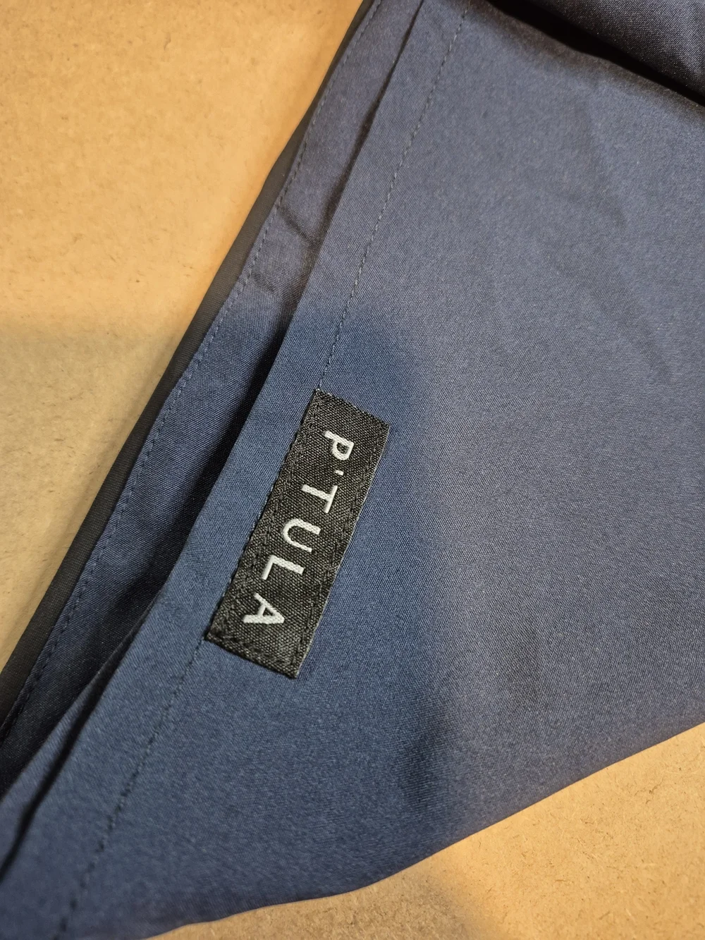 P'tula Navy Athletic Performance Shorts with Black Waistband 4555